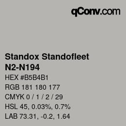 Color code: Standox Standofleet - N2-N194 | qconv.com