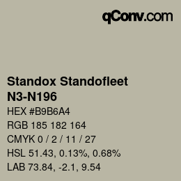 カラーコード: Standox Standofleet - N3-N196 | qconv.com