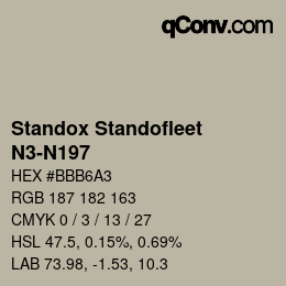 Color code: Standox Standofleet - N3-N197 | qconv.com