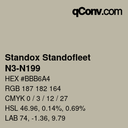 Color code: Standox Standofleet - N3-N199 | qconv.com