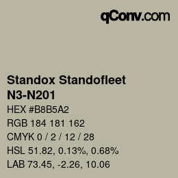 Color code: Standox Standofleet - N3-N201 | qconv.com