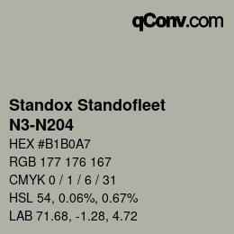 Color code: Standox Standofleet - N3-N204 | qconv.com