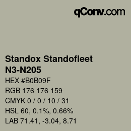 Color code: Standox Standofleet - N3-N205 | qconv.com