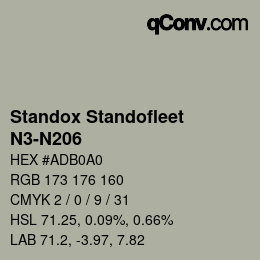 Color code: Standox Standofleet - N3-N206 | qconv.com