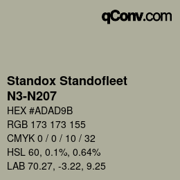 Color code: Standox Standofleet - N3-N207 | qconv.com
