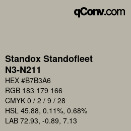 Color code: Standox Standofleet - N3-N211 | qconv.com