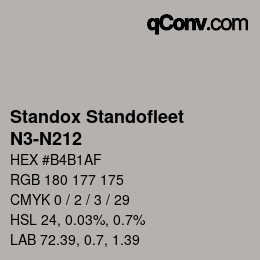 Color code: Standox Standofleet - N3-N212 | qconv.com