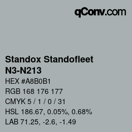Color code: Standox Standofleet - N3-N213 | qconv.com
