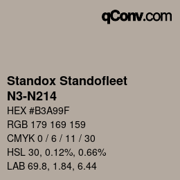 Color code: Standox Standofleet - N3-N214 | qconv.com