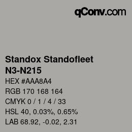 Color code: Standox Standofleet - N3-N215 | qconv.com
