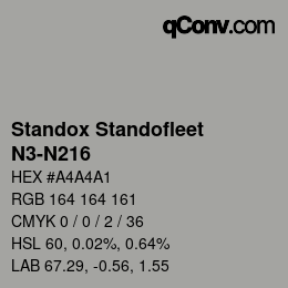 Color code: Standox Standofleet - N3-N216 | qconv.com