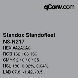 Color code: Standox Standofleet - N3-N217 | qconv.com