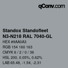 Color code: Standox Standofleet - N3-N218 RAL 7040-GL | qconv.com