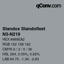 Color code: Standox Standofleet - N3-N219 | qconv.com