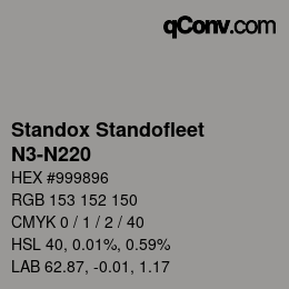 Color code: Standox Standofleet - N3-N220 | qconv.com