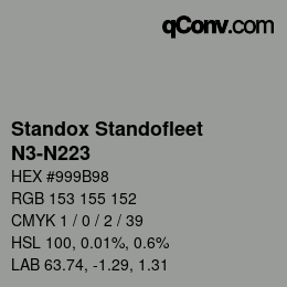 Color code: Standox Standofleet - N3-N223 | qconv.com