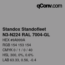 Color code: Standox Standofleet - N3-N224 RAL 7004-GL | qconv.com