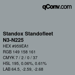 Color code: Standox Standofleet - N3-N225 | qconv.com