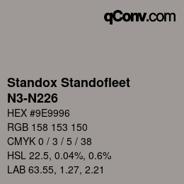 Color code: Standox Standofleet - N3-N226 | qconv.com