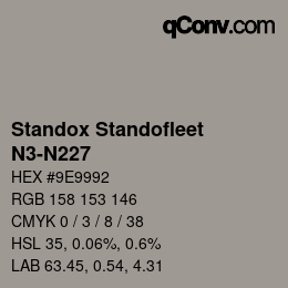 Color code: Standox Standofleet - N3-N227 | qconv.com