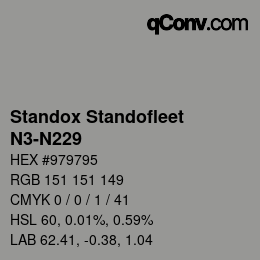 Color code: Standox Standofleet - N3-N229 | qconv.com