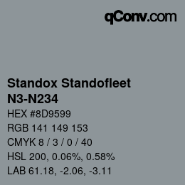Color code: Standox Standofleet - N3-N234 | qconv.com