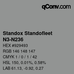Color code: Standox Standofleet - N3-N236 | qconv.com