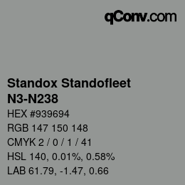 Color code: Standox Standofleet - N3-N238 | qconv.com