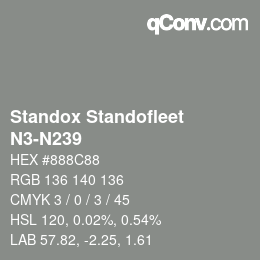 Color code: Standox Standofleet - N3-N239 | qconv.com