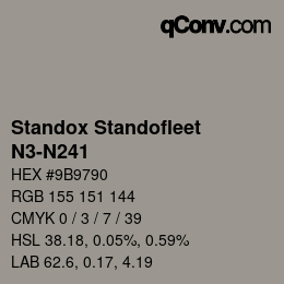 Code couleur: Standox Standofleet - N3-N241 | qconv.com