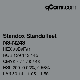 Color code: Standox Standofleet - N3-N243 | qconv.com