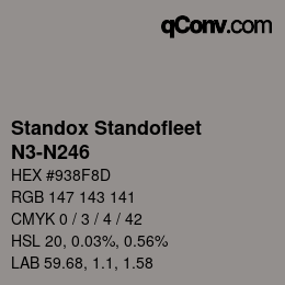 Código de color: Standox Standofleet - N3-N246 | qconv.com