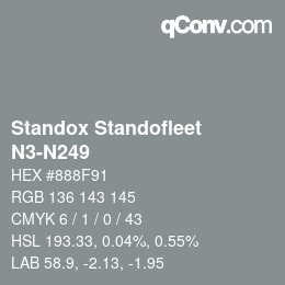 Color code: Standox Standofleet - N3-N249 | qconv.com