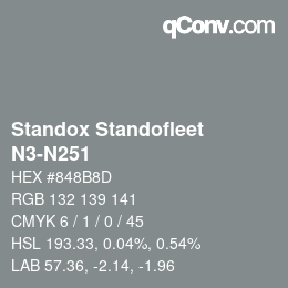 Color code: Standox Standofleet - N3-N251 | qconv.com