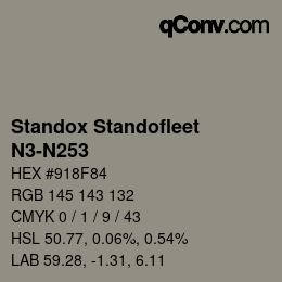 Color code: Standox Standofleet - N3-N253 | qconv.com