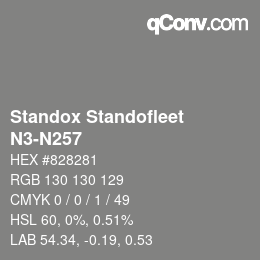 Color code: Standox Standofleet - N3-N257 | qconv.com