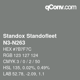 Color code: Standox Standofleet - N3-N263 | qconv.com