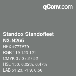 Color code: Standox Standofleet - N3-N265 | qconv.com
