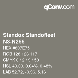 Color code: Standox Standofleet - N3-N266 | qconv.com