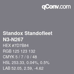 Color code: Standox Standofleet - N3-N267 | qconv.com