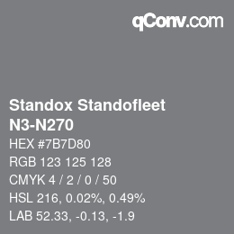 Color code: Standox Standofleet - N3-N270 | qconv.com