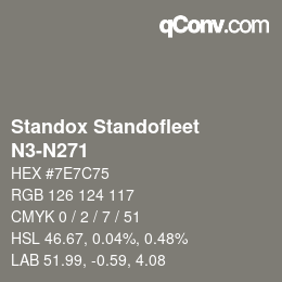 Color code: Standox Standofleet - N3-N271 | qconv.com