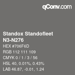 Color code: Standox Standofleet - N3-N276 | qconv.com