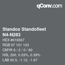 Código de color: Standox Standofleet - N4-N283 | qconv.com