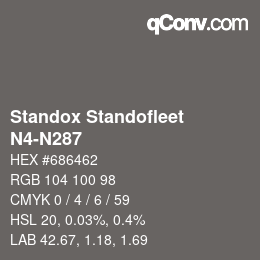 Color code: Standox Standofleet - N4-N287 | qconv.com