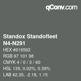 Código de color: Standox Standofleet - N4-N291 | qconv.com