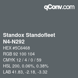 Farbcode: Standox Standofleet - N4-N292 | qconv.com