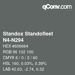 Farbcode: Standox Standofleet - N4-N294 | qconv.com