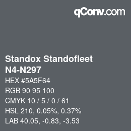カラーコード: Standox Standofleet - N4-N297 | qconv.com