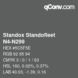 Farbcode: Standox Standofleet - N4-N299 | qconv.com